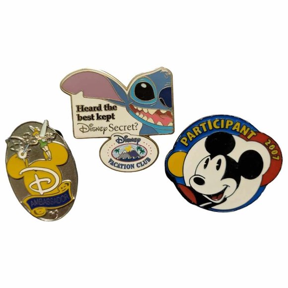Disney Parks Accessories - 3 Exclusive Disney Authentic Pintrading Pins 2003, 2005, 2007